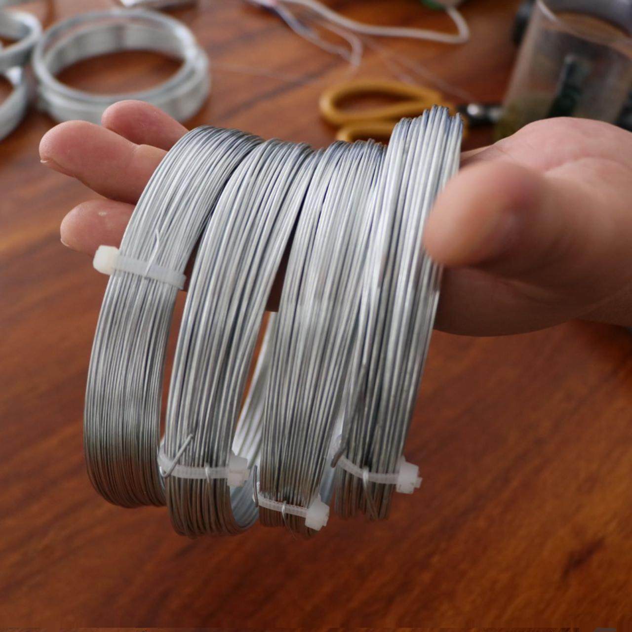 DIY用防錆軟鉄線、精密鉄線工芸品、結束バンド、ワイヤー結束、フラワーアレンジメント、送料無料。