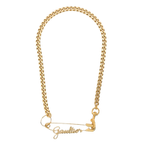 Jean Paul Gaultier Womens Gaultier Safety Pin Chain Necklace Faqi
