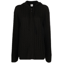 Toteme Womens Chunky Cable Knit Zip Hoodie FARFETCH