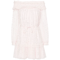 Needle Thread Womens Sequined Off-Shoulder Mini Dress FARFETCH