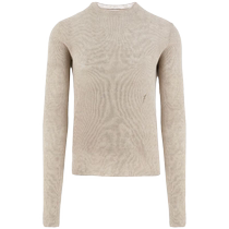 Final Sale]Salvatore Ferragamo Ferragamo mens logo embroidered rib knit