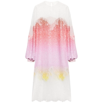 COSTARELLOS womens gradient effect lace dress FARFETCH