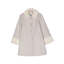 Herno childrens wide collar single-breasted jacket FARFETCH