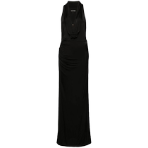 Tom Ford womens draped sleeveless dress FARFETCH