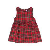 SIOLA childrens clothing bow detail plaid umbrella dress FARFETCH