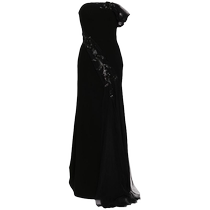 SAIID KOBEISY womens off-shoulder embellished dress FARFETCH
