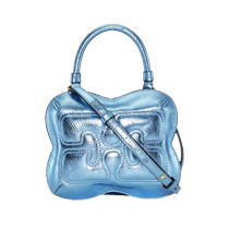 Ganni Womens Butterfly Metallic Crossbody Bag FARFETCH