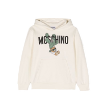 Final Sale]Moschino childrens clothing Teddy Bear pattern cotton hoodie FARFETCH hair
