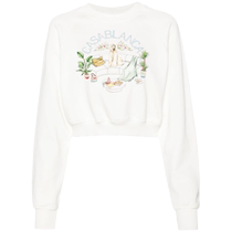 Casablanca Womens Appartement Dans Les Airs Short Sweatshirt Faqi