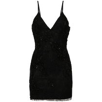 AlMAZ Womens Beaded Lace Mini Dress FARFETCH