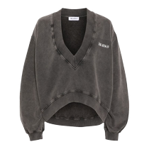 The Attico womens rubber logo cotton sweatshirt FARFETCH