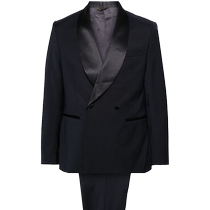 Manuel Ritz mens green fruit collar double-breasted blazer FARFETCH