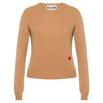 Moschino womens heart-shaped crew neck sweater FARFETCH
