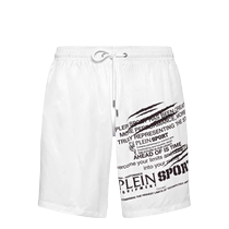 Plein Sport Mens Logo Print Swim Shorts FARFETCH