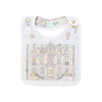Atelier Choux childrens clothing Monceau Mansion printed satin bib FARFETCH
