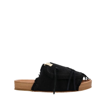 Visvim Mens Christo Shaman Folk Suede Slippers FARFETCH