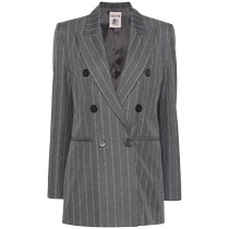 Двухрядный двухрядный застегнутой хлопчатобумажкой пиджак FARFETCH Толстый шик