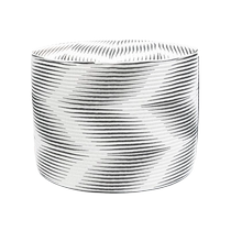 Missoni Home zig-zag print cylindrical pouf hair chic