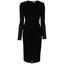 Elisabetta Franchi Womens Draped Midi Dress FARFETCH