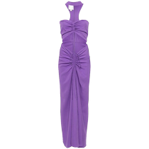 Christopher Esber Womens Reverse Halter Disconnect Maxi Dress