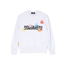 Final Sale]Dsquared2 childrens pattern printed cotton sweatshirt FARFETCH