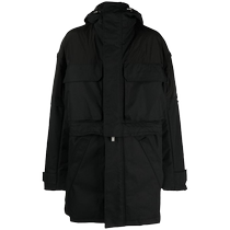 Final Sale]Heliot Emil Mens Elementary Detachable Patchwork Canvas Jacket FARF