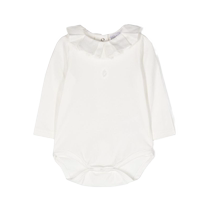 Patachou Child Clothing Lotus Leaf Collar Cotton One-piece Clothing FARFETCH Hair Chic