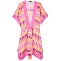 Seventy Womens Geometric Pattern Printed Waist Satin Cape FARFETCH