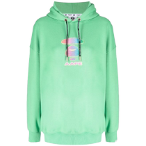 Aape womens logo embroidered drawstring hoodie FARFETCH