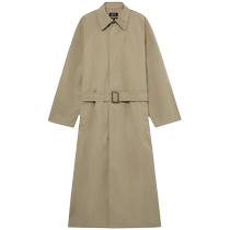 A P C Womens peak collar belted windbreaker FARFETCH