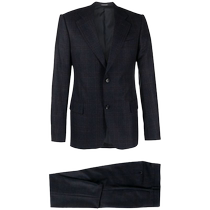 Emporio Armani Armani mens plaid single-breasted suit FARFETCH