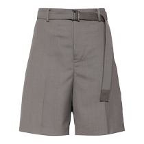 Sacai mens Belted mid-waist shorts FARFETCH