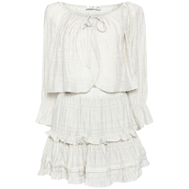 b ab womens large-area ruffled muslin suit FARFETCH