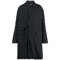 RANDOM IDENTITIES Mens strap detail mid-length raincoat FARFETCH