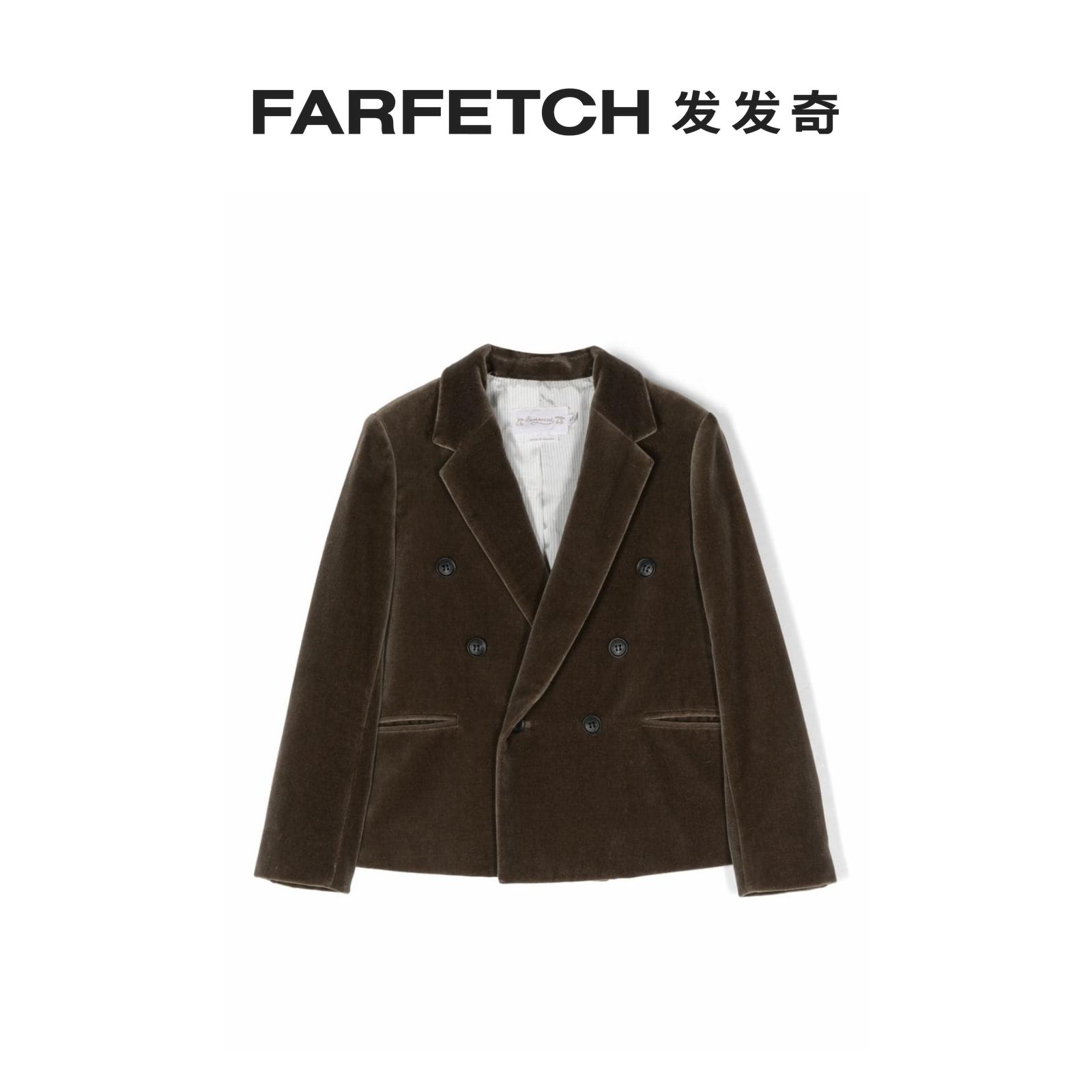 Bonpoint Punbo Bay Fairytale trapezoidal double-row buttoned suit jacket FARFETCH Fat Chic-Taobao