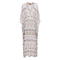 Missoni Womens Zigzag Pattern Braided V-Neck Kaftan Dress FARFETCH