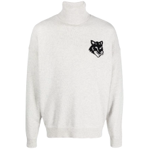 Maison Kitsune Mens Intarsia Knitted Fox Head Wool Sweater FARFETCH