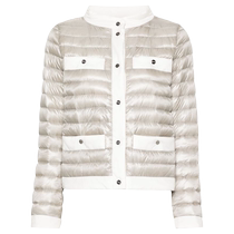 Herno Womens Contrast Trim Quilted Jacket FARFETCH