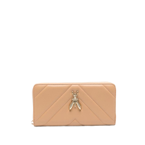 Patrizia Pepe womens logo plaque leather wallet FARFETCH