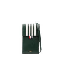Thom Browne мужская кожаная сумка для мобильного телефона с четырьмя полосками FARFETCH