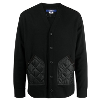 Junya Watanabe Man Mens Quilted Patchwork V-Neck Jacket FARFETCH