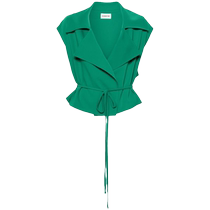 P A R O S H Womens lace-up khadi vest FARFETCH