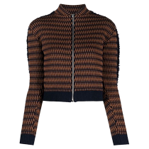 Final Sale] Durazzi Milano Womens Graphic Jacquard Short Jacket FARFETCH
