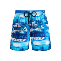 VILEBQUIN Mens City Wind print swimsuit FARFETCH Fat Chic