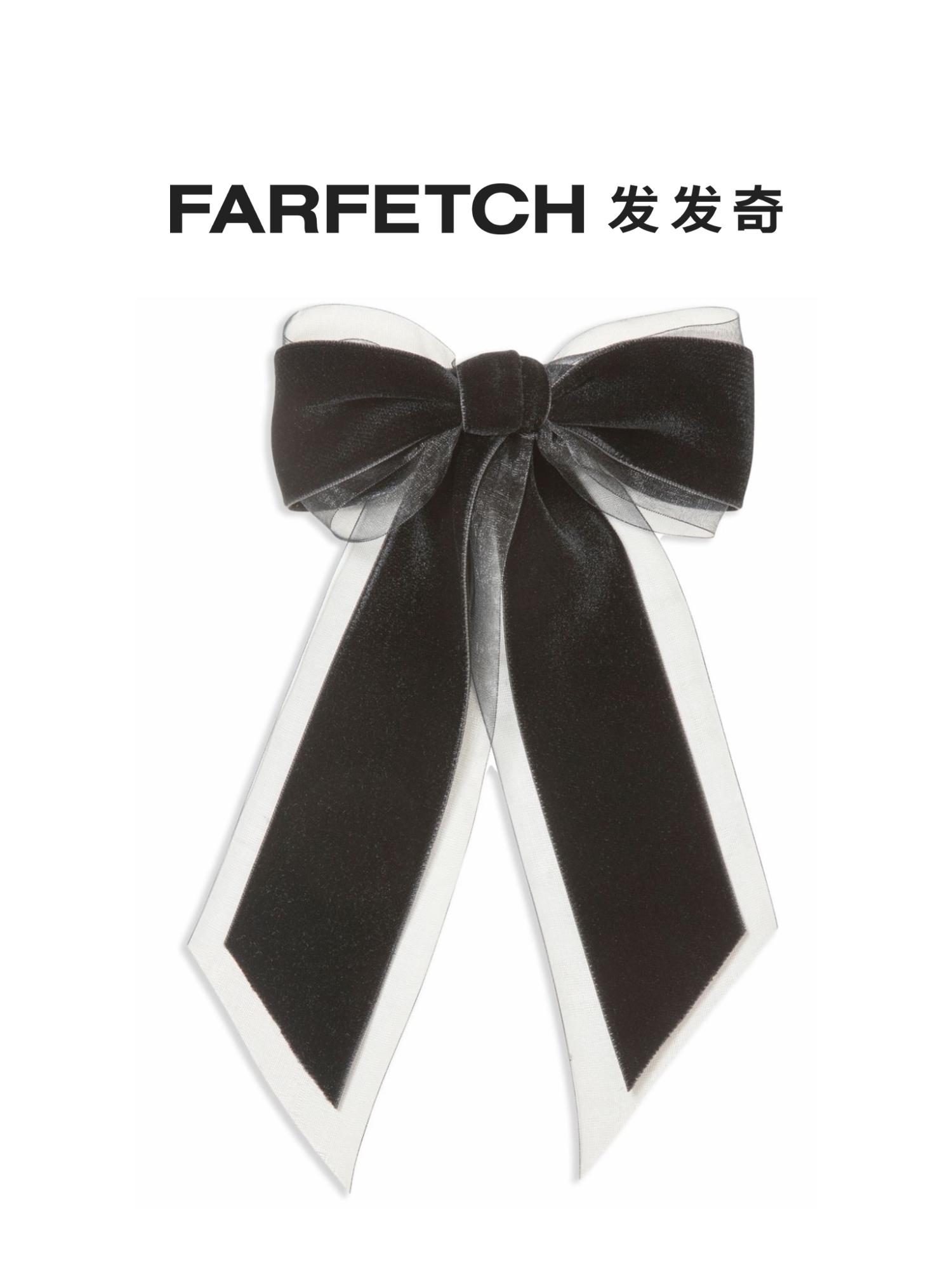 Jennifer Behr Lady Francine Velvet Butterfly Knot Hairpin FARFETCH Hair Chic-Taobao