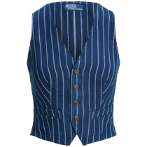Polo Ralph Lauren Womens Pinstripe Denim Western Vest FARFETCH