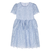 Self-Portrait Kids floral lace layered dress FARFETCH