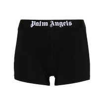 Palm Angels womens logo print sports shorts FARFETCH
