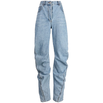 SYSTEM Womens patch cotton flared jeans FARFETCH