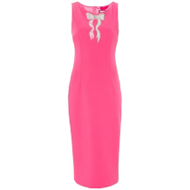 NISSA Womens Crystal Embellished Crepe Dress FARFETCH